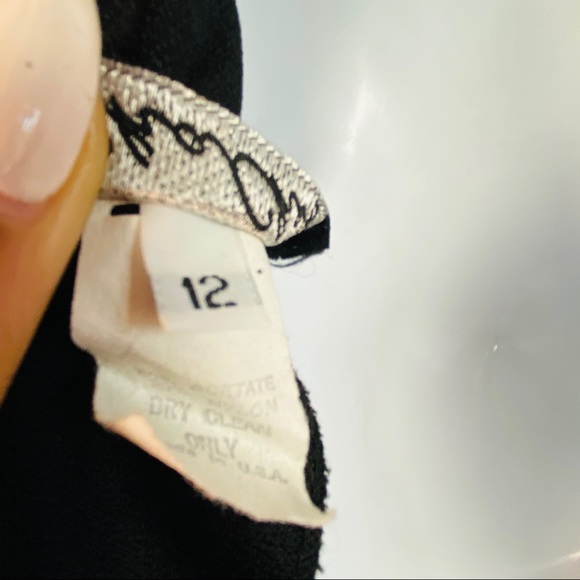 Stunning Cha Chez Vintage Lace Dress with Puff Sleeves and Bow Exposed Back 12 - Picture 13 of 16